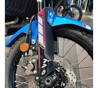 LABELBIKE Pegatinas 3D Moto Horquilla Compatible con Yamaha | Tenere 700 World Rally, protección resina, antiarañazos, decoración