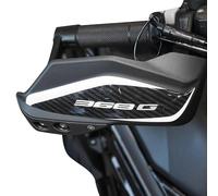 labelbike - Pegatinas 3D Moto Paramanos Decoraciones y Protecciones Scooter en Resina compatibles con Zontes 368 G 2025 - Color Blanco Carbono