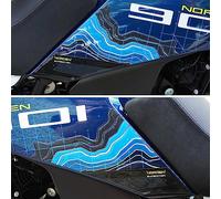 labelbike - Pegatinas Resina 3D Protecciones Laterales Depósito Tanque Moto compatibles con Husqvarna Norden 901 Expedition 2023