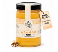 L'Abella Mel Miel Cruda de Azahar 500 g, Sin Filtrar ni Pasteurizar | Miel Pura de Abeja Española Monofloral. Recolectada en Primavera en el Este de España. Sin Azúcar Añadido