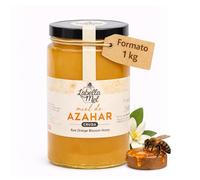 L'Abella Mel | Miel Cruda de Azahar Ecológica 100% Natural | Miel Pura de Abeja Española Sin Pasteurizar Sin Filtrar | Recolección Manual | Apicultura Familiar Directa del Apicultor | 1 kg
