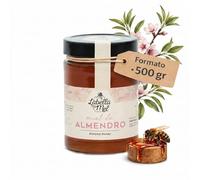 L'Abella Mel | Miel de Almendro 100% Natural y Pura | Miel Pura de Abeja Española Sin Pasteurizar Ni Aditivos | Recolección Manual Directa del Apicultor | Apicultura Familiar | 500 gr