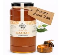 L'Abella Mel | Miel de Azahar 100% Natural y Pura | Miel Pura de Abeja Española Sin Pasteurizar Ni Aditivos | Recolección Manual Directa del Apicultor | Apicultura Familiar | 2 kg