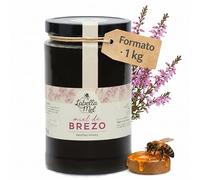 L'Abella Mel | Miel de Brezo 100% Natural y Pura | Miel Pura de Abeja Española Sin Pasteurizar Ni Aditivos | Recolección Manual Directa del Apicultor | Apicultura Familiar | 1 kg
