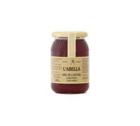 L'Abella Mel | Miel de Castaño 100% Natural y Pura | Miel Pura de Abeja Española Sin Pasteurizar Ni Aditivos | Recolección Manual Directa del Apicultor | Apicultura Familiar | 500 gr