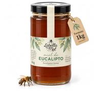L'Abella Mel Miel de Eucalipto 100% Natural y Pura, 1 kg | Miel Pura de Abeja Española Sin Pasteurizar Ni Aditivos, Recolección Manual Directa del Apicultor, Apicultura Familiar