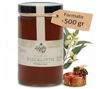 L'Abella Mel | Miel de Eucalipto 100% Natural y Pura | Miel Pura de Abeja Española Sin Pasteurizar Ni Aditivos | Recolección Manual Directa del Apicultor | Apicultura Familiar | 500 gr