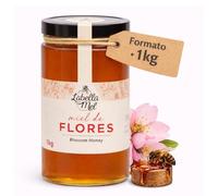 L'Abella Mel | Miel de Flores Multifloral 100% Natural | Miel Pura de Abeja Española Sin Pasteurizar Ni Aditivos | Recolección Manual Directa del Apicultor | Apicultura Familiar | 1 kg