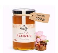 L'Abella Mel | Miel de Flores Multifloral 100% Natural | Miel Pura de Abeja Española Sin Pasteurizar Ni Aditivos | Recolección Manual Directa del Apicultor | Apicultura Familiar | 500 gr