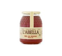 L'Abella Mel | Miel de Níspero 100% Natural y Pura | Miel Pura de Abeja Española Sin Pasteurizar Ni Aditivos | Recolección Manual Directa del Apicultor | Apicultura Familiar | 1 kg