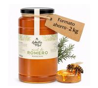 L'Abella Mel | Miel de Romero 100% Natural y Pura | Miel Pura de Abeja Española Sin Pasteurizar Ni Aditivos | Recolección Manual Directa del Apicultor | Apicultura Familiar | 2 kg
