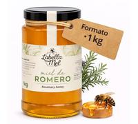 L'Abella Mel | Miel de Romero 100% Natural y Pura | Miel Pura de Abeja Española Sin Pasteurizar Ni Aditivos | Recolección Manual Directa del Apicultor | Apicultura Familiar | 1 kg