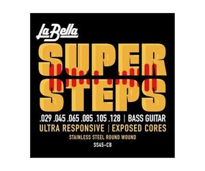 Labella SS45CB Grandes Pasos Serie 6 Pack cuerdas de la guitarra baja Conjuntos para Ultra Ligera 29/128
