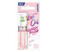 Labello Aceite de labios brillante brillante con aceite de jojoba orgánico, fórmula vegana, brillo de labios hidratante, acabado de brillo de labios suave y suave, 5,5 g
