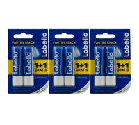 Labello Lápiz Cuidado de Labios Original 3 x 2 Pieza 4,8g 24H Cuidado Sin