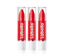 Labello Lips2Kß - Bálsamo de labios de color rojo (3 x 3 g), color rojo