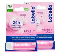 Labello Pearly Shine - Bálsamo labial hidratante de colores, con extractos de perlas y seda, 2 unidades