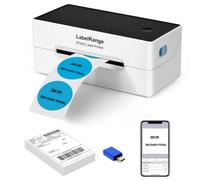 LabelRange - Impresora de etiquetas de envío de comercio electrónico, impresora térmica de etiquetas 4x6, 300 DPI, Bluetooth y USB, compatible con iOS, Android, Windows, USPS, barco pirata, Shippo,