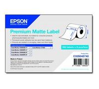 Labels, Epson, Papel normal, Premium Matte Label, Anchura: 105 mm, Altura: 210 mm, Diámetro: 152 mm, Diámetro del núcleo: 76 mm