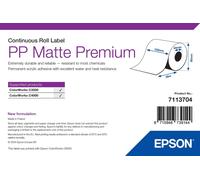 Labels, Epson, Plástico, PP Matte Label Premium, Anchura: 105 mm, Altura: 29000 mm, Diámetro: 95 mm, Diámetro del núcleo: 40 mm