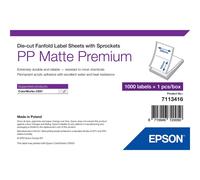 Labels, Epson, Plástico, PP Matte Label Premium, Anchura: 203 mm, Altura: 152 mm, Diámetro del núcleo: Fanfold