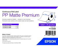 Labels, Epson, Plástico, PP Matte Label Premium, Anchura: 51 mm, Altura: 29000 mm, Diámetro: 95 mm, Diámetro del núcleo: 40 mm