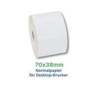 Labels, Zebra, Papel normal, Z-Perform 1000T, Anchura: 69.85 mm, Altura: 38.1 mm, Diámetro: 127 mm, Diámetro del núcleo: 25.4 mm