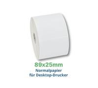 Labels, Zebra, Papel normal, Z-Perform 1000T, Anchura: 88.9 mm, Altura: 25.4 mm, Diámetro: 127 mm, Diámetro del núcleo: 25.4 mm