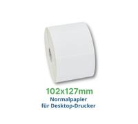 Labels, Zebra, Papel normal, Z-Select 2000T, Anchura: 101.6 mm, Altura: 127 mm, Diámetro: 127 mm, Diámetro del núcleo: 25.4 mm