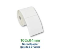 Labels, Zebra, Papel normal, Z-Select 2000T, Anchura: 101.6 mm, Altura: 63.5 mm, Diámetro: 127 mm, Diámetro del núcleo: 25.4 mm