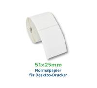Labels, Zebra, Papel normal, Z-Select 2000T, Anchura: 50.8 mm, Altura: 25.4 mm, Diámetro: 127 mm, Diámetro del núcleo: 25.4 mm