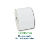 Zebra Etiquetas térmicas Z-Select 2000D 57 x 35 mm 190 etiquetas 12 rollos (800999-009) Original