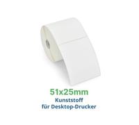 Labels, Zebra, Plástico, Z-Ultimate 3000T, Anchura: 50.8 mm, Altura: 25.4 mm, Diámetro: 127 mm, Diámetro del núcleo: 25.4 mm