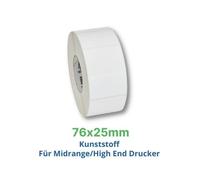 Labels, Zebra, Sintético, Z-Ultimate 3000T Silver, An: 76.2 mm, Al: 25.4 mm, Pr: 200 mm, Di: 76 mm