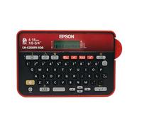 LABELWORKS Epson LW-K200PX-RDB - Etiquetadora de teclado QWERTY portátil para el hogar y pasatiempos - Artesanía, organiza y personaliza - Impresora roja y negra