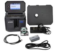 LABELWORKS Epson LW-Z5010PX Industrial Label Maker - Kit completo de impresora con accesorios, rollos de etiquetas a granel PX de 147 pies, impresora de escritorio