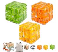 Laberinto 3D Grande, Cubo mágico 2 en 1, Juguete para aliviar el estrés, Entrenamiento Cerebral, Juego Educativo, Regalo para Adultos y Adolescentes (3PCS-B)