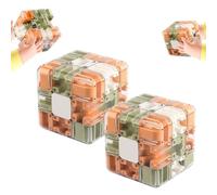 Laberinto 3D Grande: Un Divertido Rompecabezas Portátil con Bola De Acero para Entrenar La Concentración Y Relajarse.(2pcs)