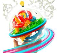 Mad Monkey Laberinto de Bolas en 3D con más de 100 etapas, Laberinto de Bolas Rompecabezas para la Paciencia y la destreza, para niños y Adultos a Partir de 6 años