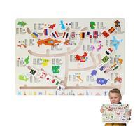 Laberinto de Colores y Números,Aprendizaje Temprano y Formador de Pensamiento Logico | Tablero de Juego de Emparejamiento de Formas,para Aula Casa Guardería Viaje Niños Niñas