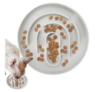 Laberinto de comida para gatos, juego de alimentación para alimentos secos y húmedos con alimentación lenta, cuenco para gatos a prueba de fugas con diseño antideslizante para balcón, dormitorio, sala