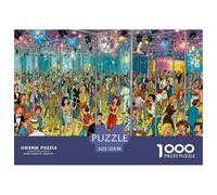 Laberinto de Espejos abarrotado Puzzle De Madera Impermeable DIY Puzzles De 1000 Piezas para Adultos Divertido Rompecabezas Juegos Desafiantes