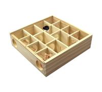 Laberinto de hámster de Madera - Juguete Interactivo para Mascotas pequeñas, casa de enriquecimiento de Madera Natural, Placa de Transparente, de Entrenamiento lúdico | Configuración de