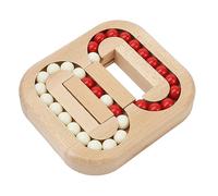 Laberinto de Madera con Bolas Planas, Alivio del Estrés Texturizado, Iluminación de Sabiduría Educativa, Laberinto de Bloqueo de Bolas Planas para Adultos para el Hogar