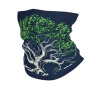Laberinto del Árbol De La Vida Naturaleza Misterio Azul Unisex Bandana Protección Solar Calentador De Cuello Multifuncional Bufanda Facial para Motocicleta Verano Cámping