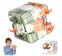 Laberinto Grande En 3D, Rompecabezas For Adultos Y Niños, Juguete Inquieto Aliviar El Estrés Adecuado For Que Familiares Y Amigos Compartan Diversión(Red+Green)