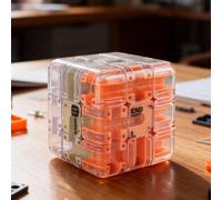 Laberinto Grande En Forma De Cubo 3D |Cubo De Laberinto Atractivo para El Cerebro|Laberintos De Desafío Lógico, C/ubo De Rompecabeza-s,Juguete para El Desarrollo Lógico Y Aliviando del Estrés