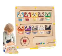 Laberinto magnético de colores y números,Laberinto magnético - Juego de clasificación magnética para niños en edad preescolar,Laberinto de aprendizaje temprano para el hogar, la escuela, un juego de