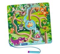 Laberinto magnético de Madera Ravensburger 4873 Play+: Jungla, Entrena la motricidad Fina