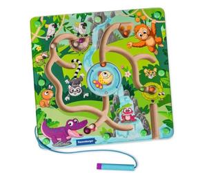 Laberinto magnético de Madera Ravensburger 4873 Play+: Jungla, Entrena la motricidad Fina